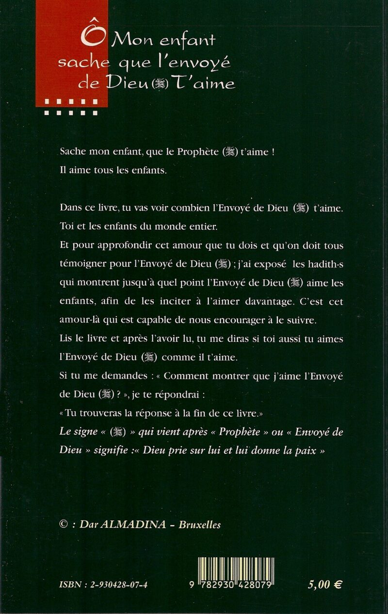 Ô mon enfant sache que l'envoyé de Dieu t'aime -1532