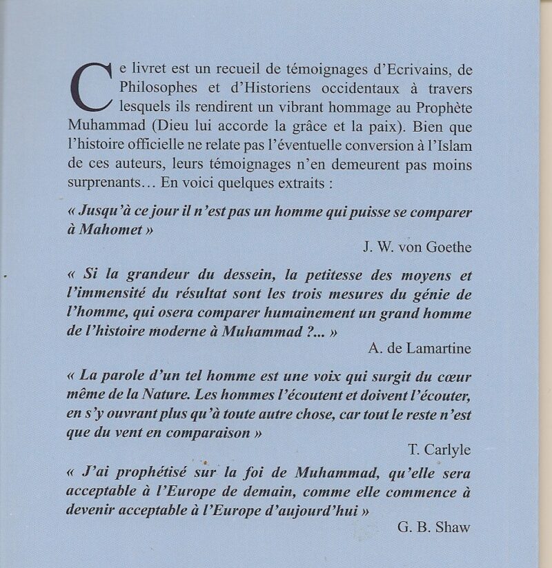 Le Prophète Muhammad... l'occident témoigne-3037