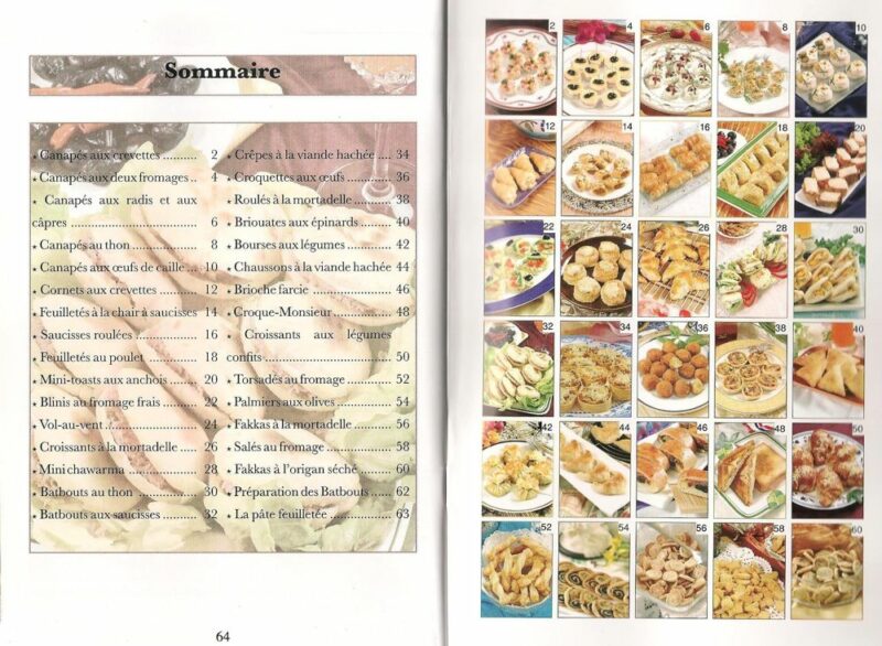 Livre de cuisine : Canapés et Salés-6673